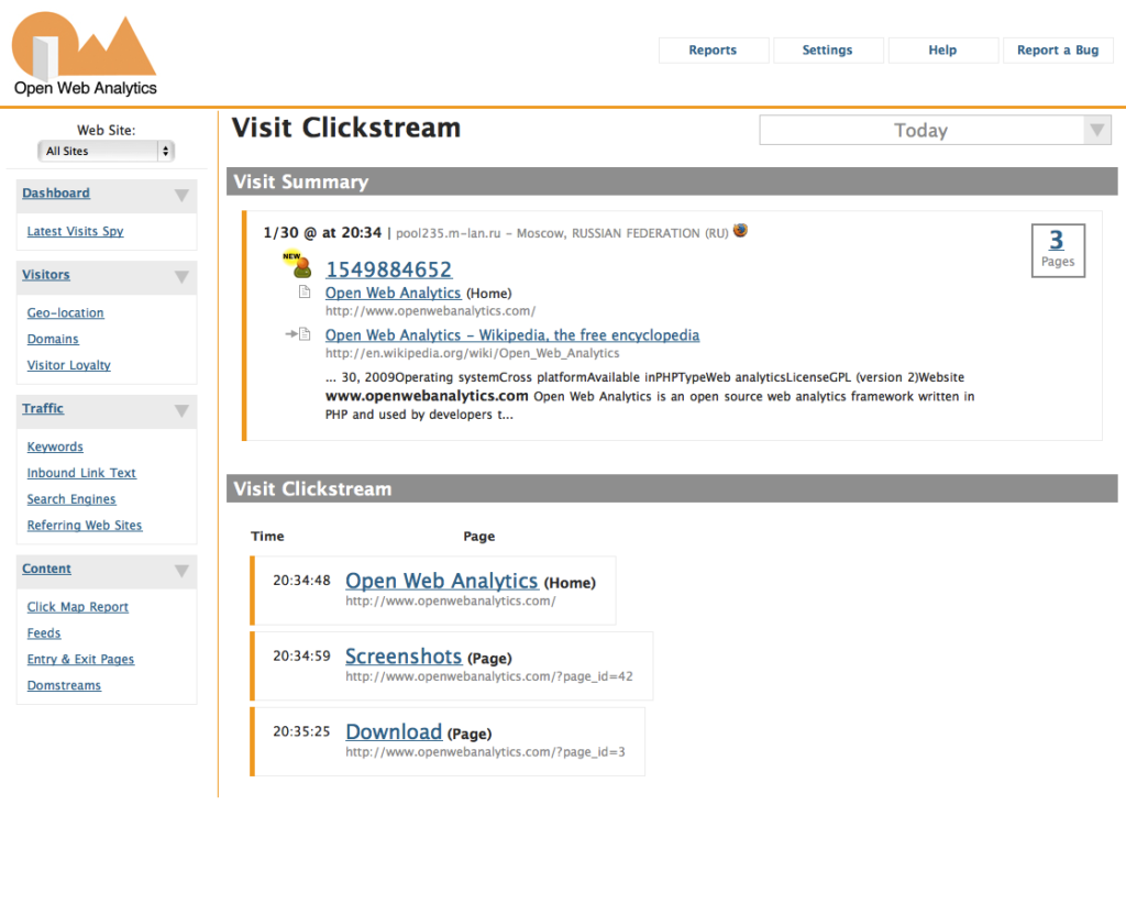 Open web Analytics. Кликстрим (clickstream) – это. Open source web Analytics. Веб opguta. Сайты с открытыми данными