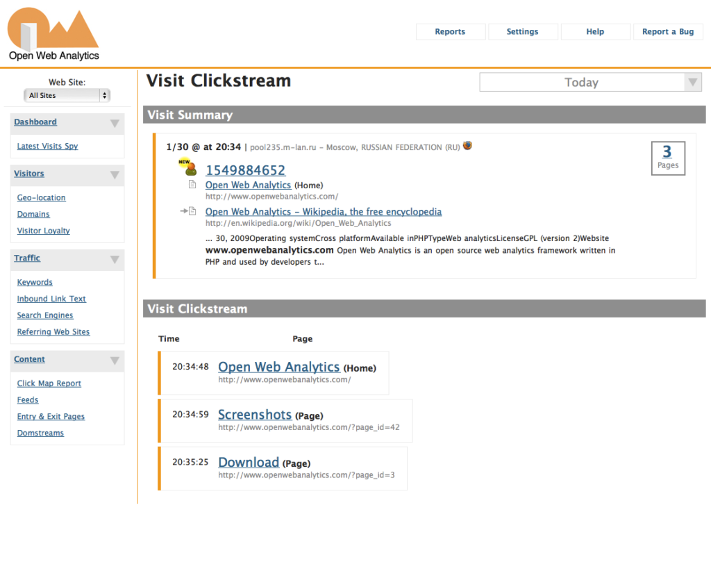 Open web Analytics. Кликстрим (clickstream) – это. Open source web Analytics. Веб opguta.