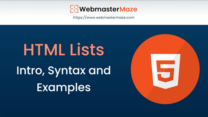 HTML Lists