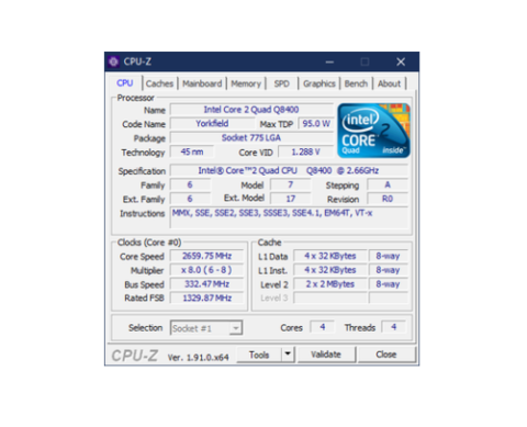 CPU-Z - Free System Information Software