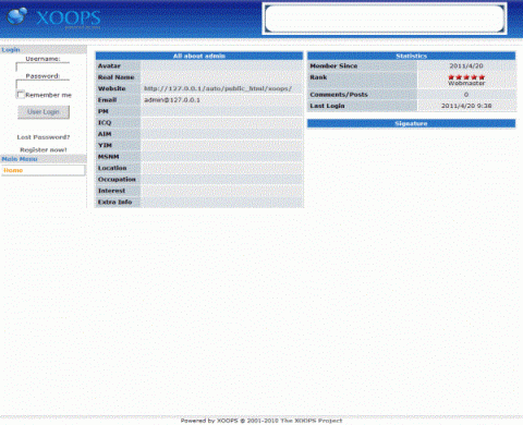 Xoops - Free Dynamic Content Management System