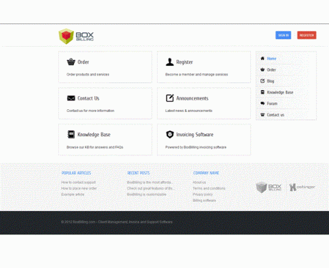 BoxBilling - Free Open Source Client Management Software