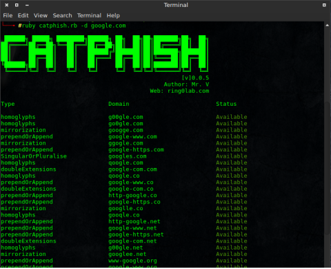 Catphish - Free Bulk Domain Name Suggestion Script