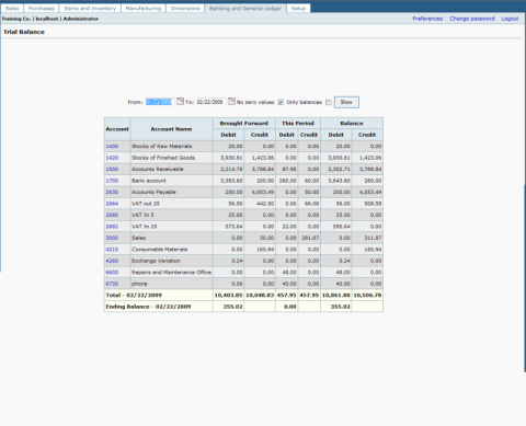 FrontAccounting - Free Accounting Software