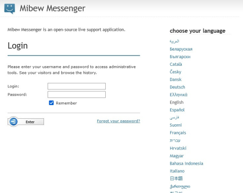 Mibew Messenger - Free Customer Support Chat System