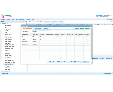 MyWebSQL - Free Database Tool