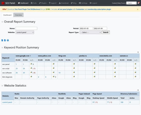 SEO Panel - Free SEO Software