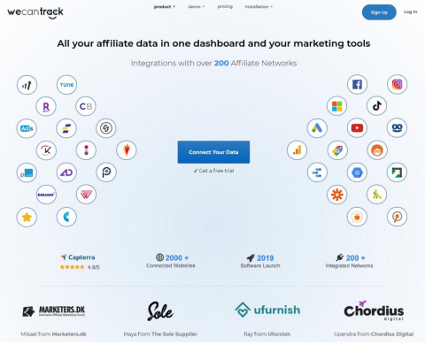 Wecantrack - Track Affiliate Data From 200+ Affiliate Networks