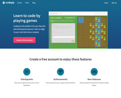 Codepip - Learn to Code by Playing Games