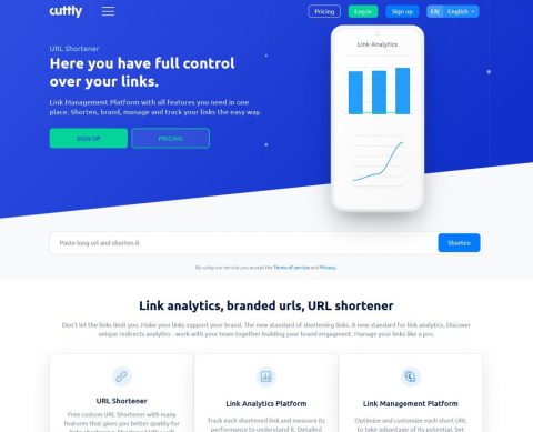 Cuttly - Free URL Shortner and Tracking Tool