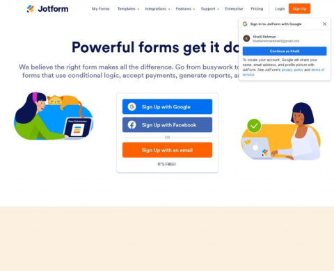 Jotform - Online Form Builder & Form Creator