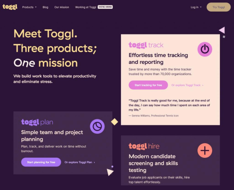 Toggl - Time Tracking, Project Planning and Hiring Tools