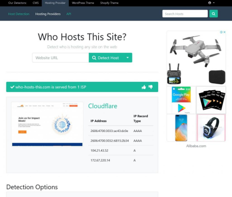 Who-Hosts-This - Website Hosting Detector Tool