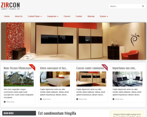 Zircon - Free Drupal Theme