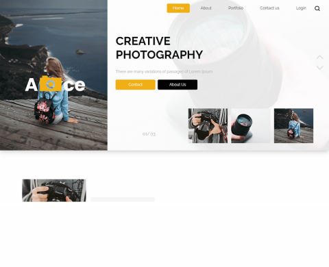 Ace – Free Bootstrap 4 HTML5 Photography Website Template