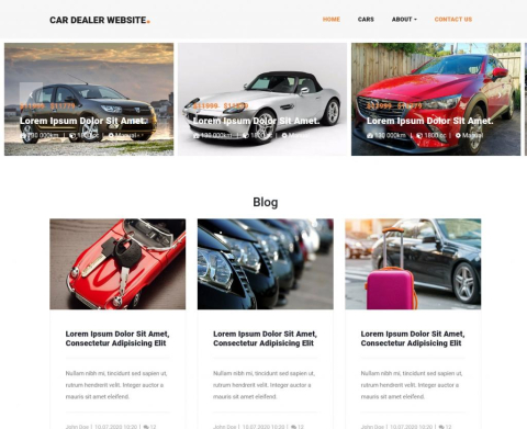 Car Website - Free HTML Car Website Template
