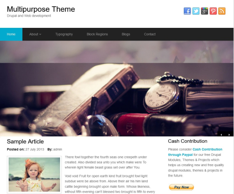 Drupal Multipurpose Responsive Theme