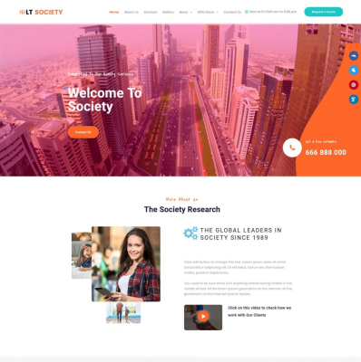 LT Society - Free Society WordPress Theme