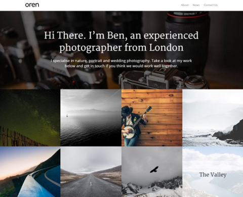 Oren - Free WordPress Portfolio Theme