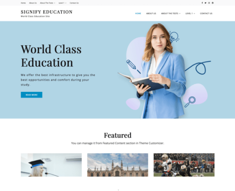 Signify Education - Free WordPress Education Theme