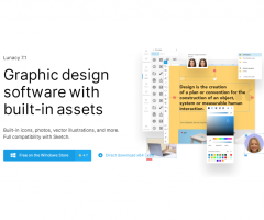 Lunacy - Free Graphic Design Software with Built-In Assets