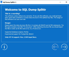 SQL Dump Splittr - MySQL & PostgresSQL Dump Splittr