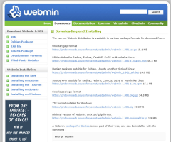 Webmin - Free Server Administration Software