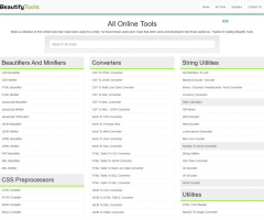 Beautify Tools - Online Tools and Utilities
