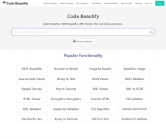 Code Beautify - Formatters and Code Beautifiers for Developers
