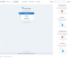 PDFonline - Free PDF to HTML Conversion Tool