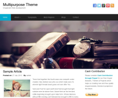Drupal Multipurpose Responsive Theme