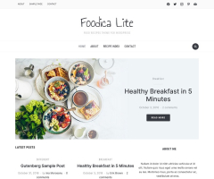 Foodica Lite - Free WordPress Food Theme