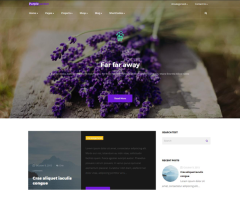 PurpleGarden - Free WordPress Plants Theme
