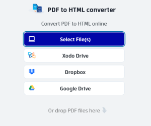 PDF to HTML - Free Online Converter
