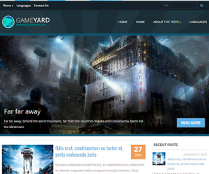 GameYard - Free WordPress Gaming Theme