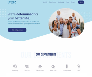 Livedoc - Free Responsive Bootstrap Medical Website Template