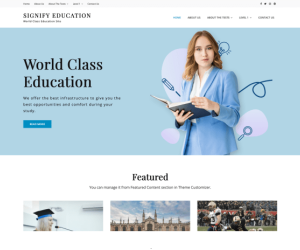 Signify Education - Free WordPress Education Theme