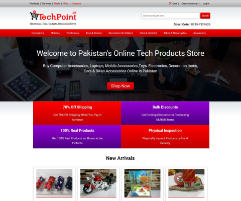 eTechPoint.pk - E-Commerce Website - Built with Drupal